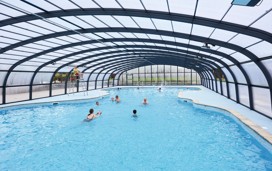 A roof now allows swimmers to use the former outdoor pool all season at Haven's Hopton site in Norfolk
