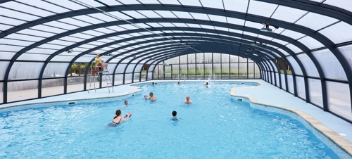 A roof now allows swimmers to use the former outdoor pool all season at Haven's Hopton site in Norfolk