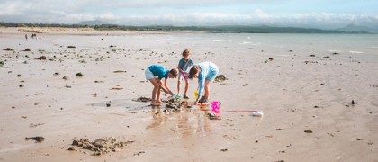 Beach game of rounders