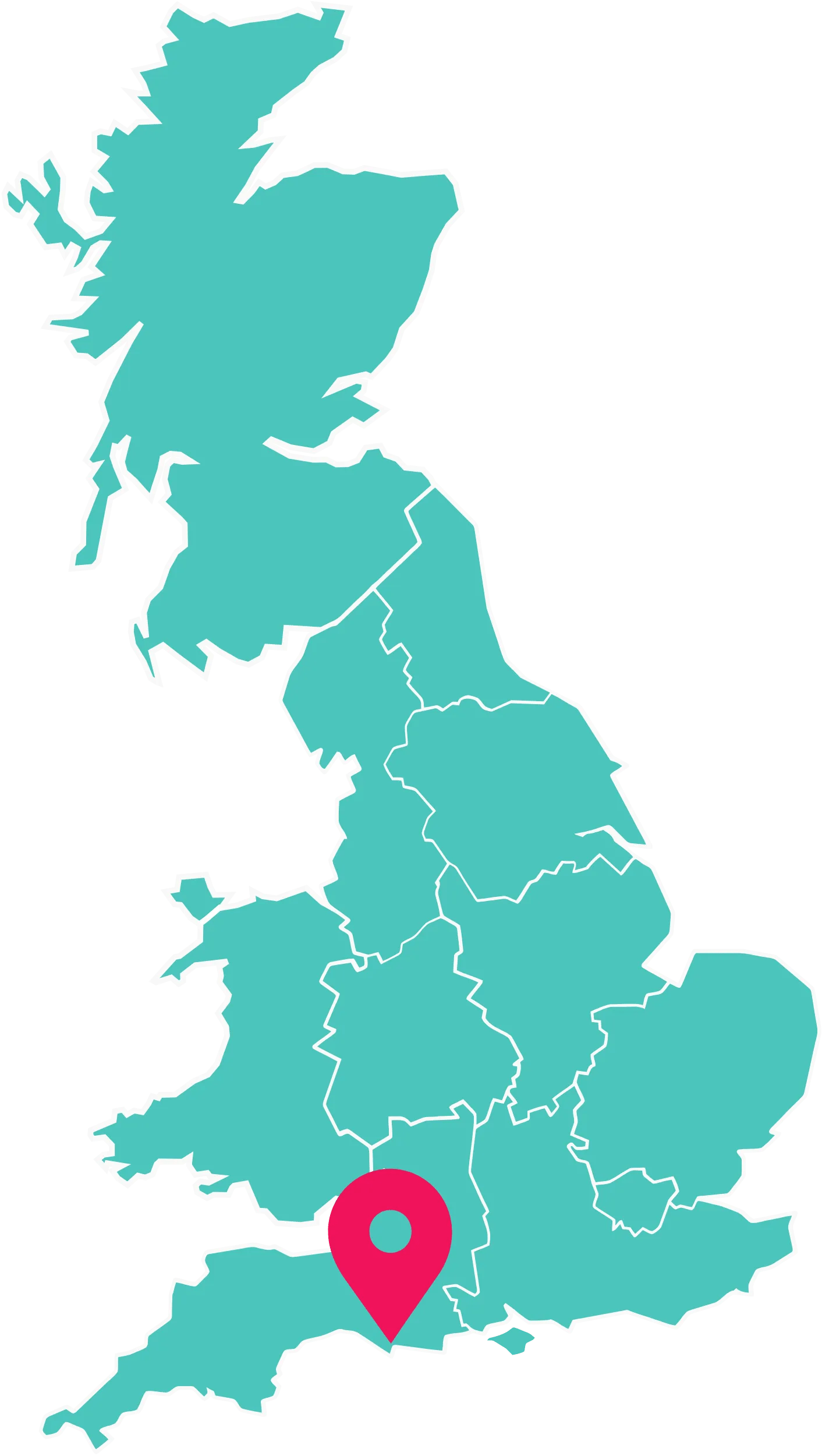 UK map highlighting Static Caravans for sale at Weymouth Bay