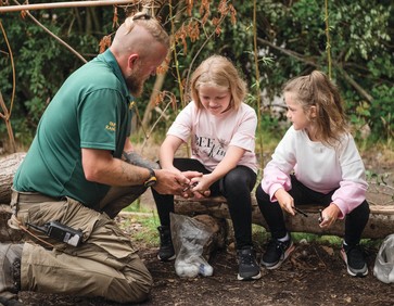 Learn essential bushcraft firelighting techniques under the guidance of our rangers.