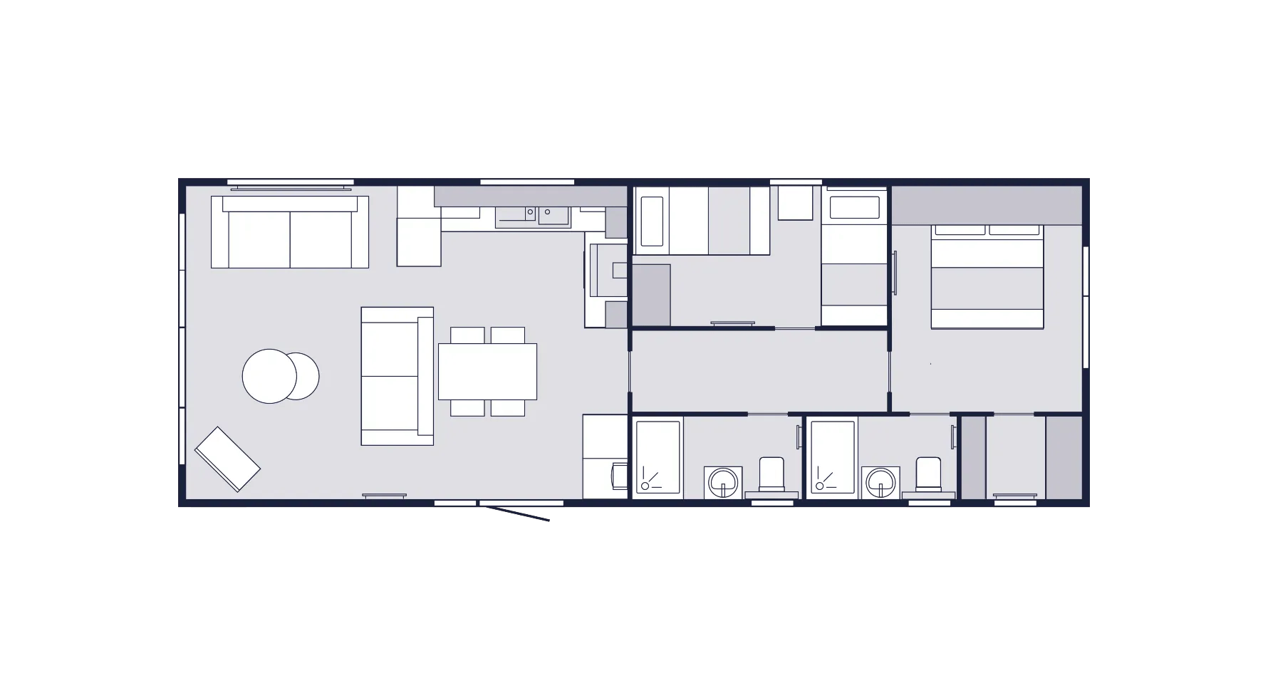 caravan's floorplan