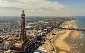 Drone view of Blackpool