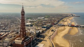 Drone view of Blackpool