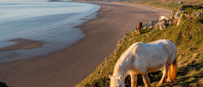 10. Rhossili Bay Beach, Swansea, South Wales