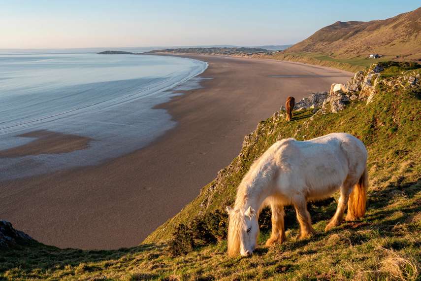 10. Rhossili Bay Beach, Swansea, South Wales