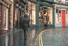 Strolling along Edinburgh's cobbled streets