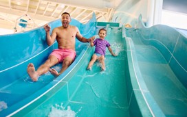 The indoor slide at Primrose Valley
