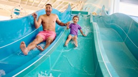 The indoor slide at Primrose Valley