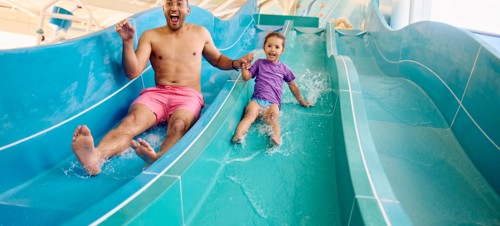 The indoor slide at Primrose Valley