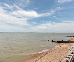 The estuary beach at Kent Coast, Kent