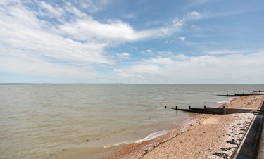 The estuary beach at Kent Coast, Kent