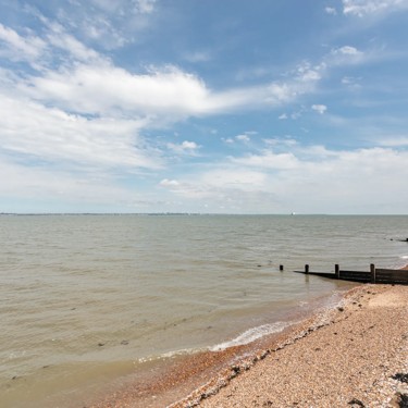 The estuary beach at Kent Coast, Kent