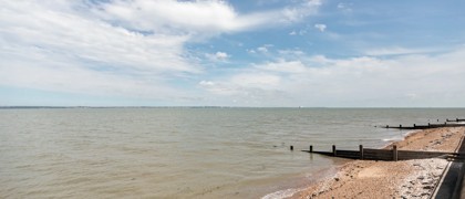 The estuary beach at Kent Coast, Kent