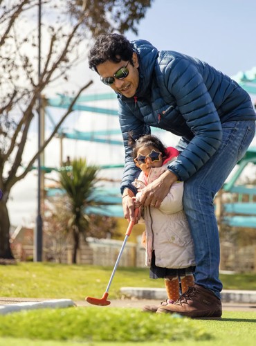 The crazy golf course at Hopton, Norfolk