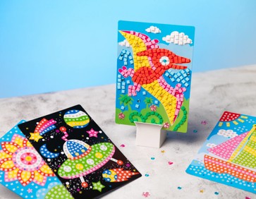 Create a mosaic masterpiece from a choice of designs.