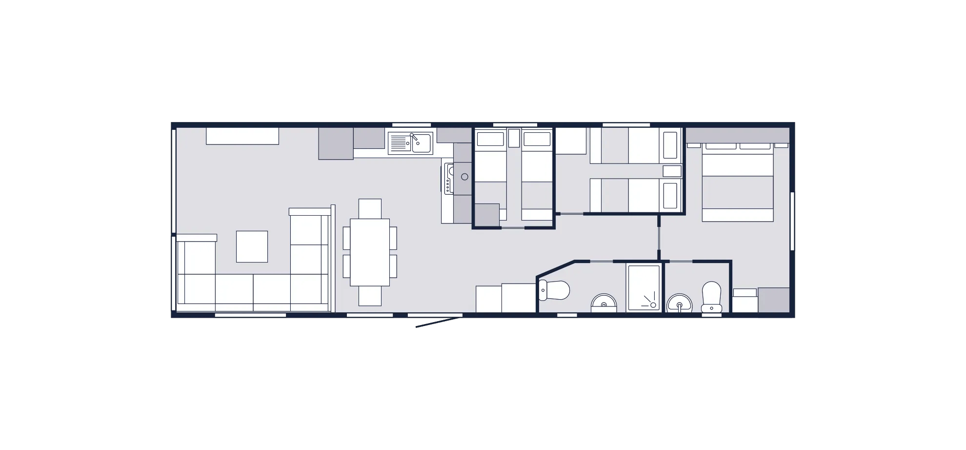 caravan's floorplan