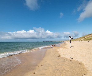 Direct beach access at Riviere Sands