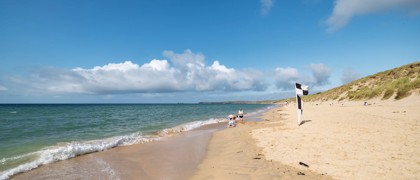 Direct beach access at Riviere Sands