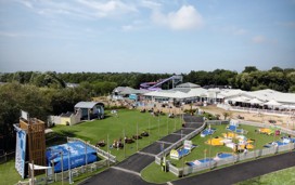 The view of the Adventure Village from above