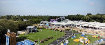 The view of the Adventure Village from above