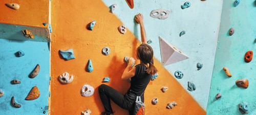 4. Take to the climbing wall at Mendip Activity Centre