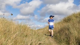 Walking through the dune nature reserve