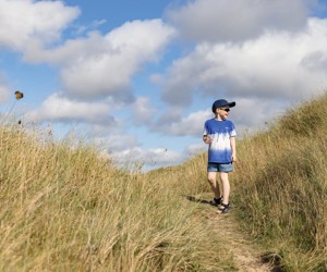 Walking through the dune nature reserve