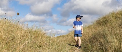 Walking through the dune nature reserve