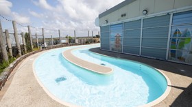 The lazy river at Perran Sands connects off the indoor pool