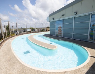 The lazy river at Perran Sands connects off the indoor pool