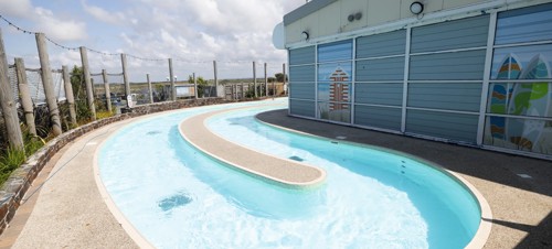 The lazy river at Perran Sands connects off the indoor pool