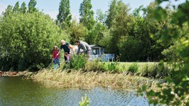 One of the pond areas at Hopton