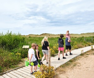 Direct access to the beach flats at Presthaven