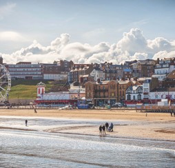 Scarborough Beach in North Yorkshire
