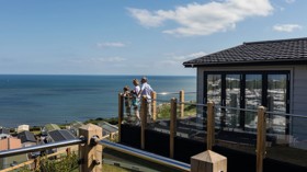 Accommodation with decking at Burnham-on-Sea