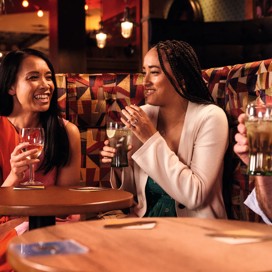 The seating area at The Marina Lounge