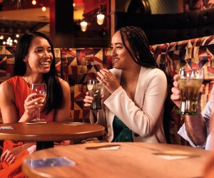 The seating area at The Marina Lounge