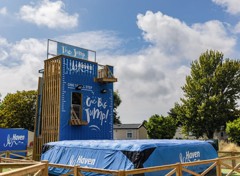 The big air bag catches those brave enough to take on The Jump.