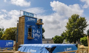 The big air bag catches those brave enough to take on The Jump.