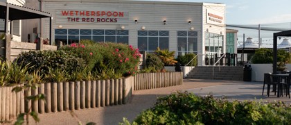The Red Rocks Wetherspoon pub at Devon Cliffs 