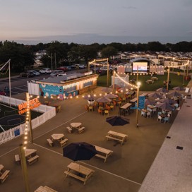 An image showing the piazza at Skegness Holiday Park