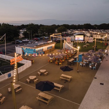 An image showing the piazza at Skegness Holiday Park