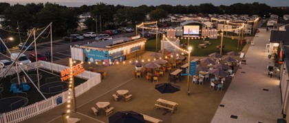 An image showing the piazza at Skegness Holiday Park