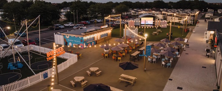 An image showing the piazza at Skegness Holiday Park
