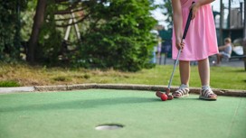 The 9-hole golf course at Church Farm