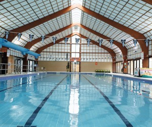 Bobbing along in the well-sized indoor pool at Skegness
