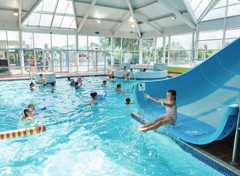 Indoor heated pool at Cala Gran