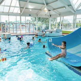 Indoor heated pool at Cala Gran