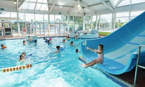 Indoor heated pool at Cala Gran